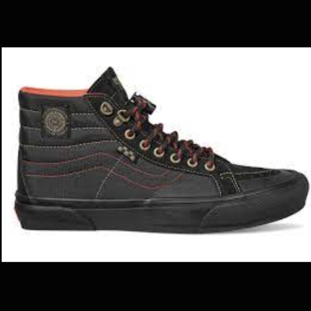 Vans Skate Sk8-hi Spitfire Black Shoes - Picture 2 of 14